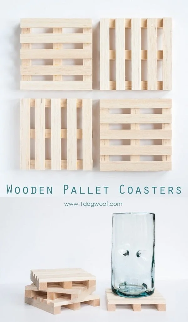 How to make mini pallet coasters