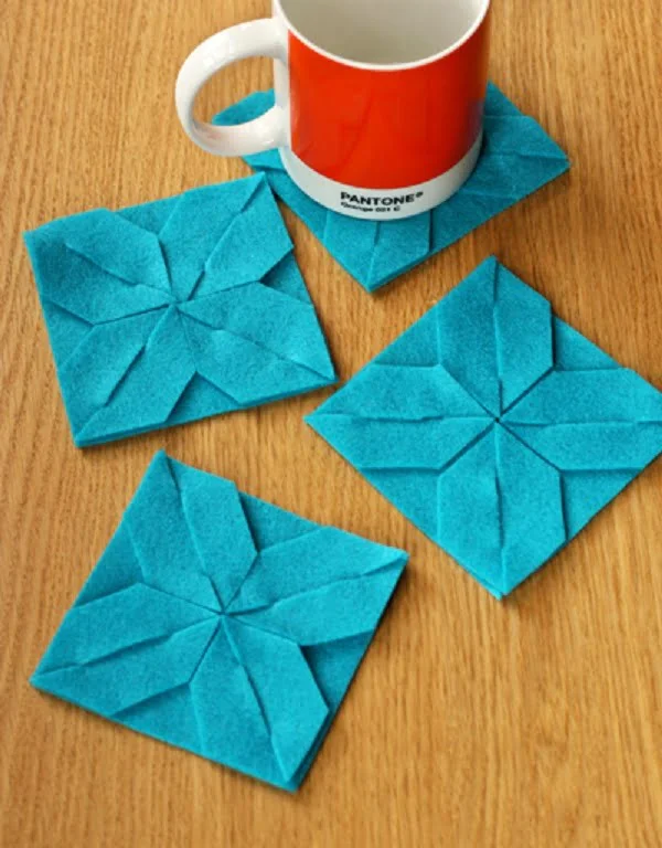 How to make modular felt coasters