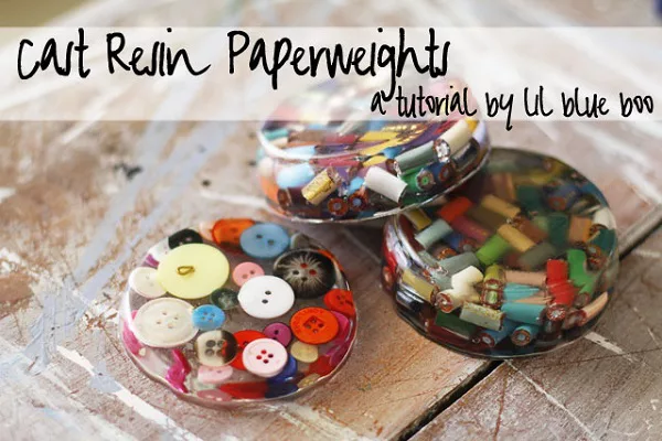How to make resin paperweight coasters