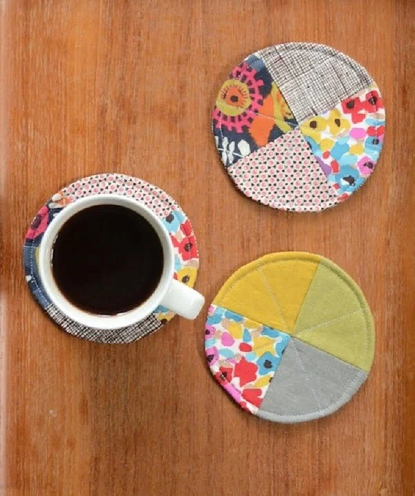How to make quilted coasters