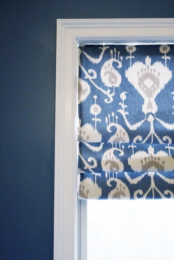 How to make  Roman shades with tension rods 