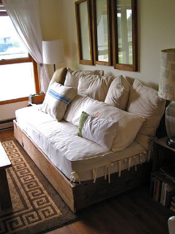 How to build a  rustic wood couch 