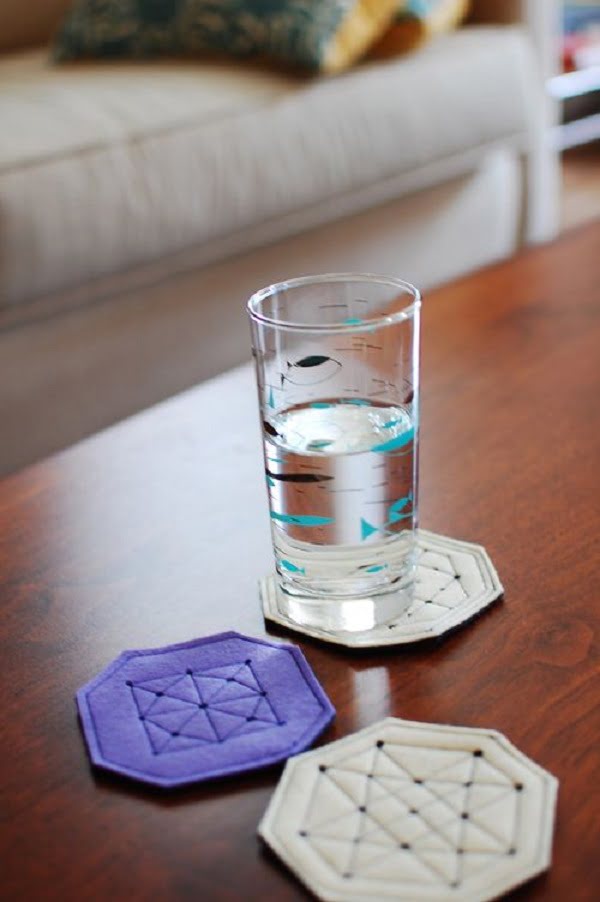 How to make  coasters using screw punch 