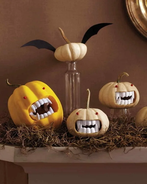 How to make  vampire pumpkins for Halloween 