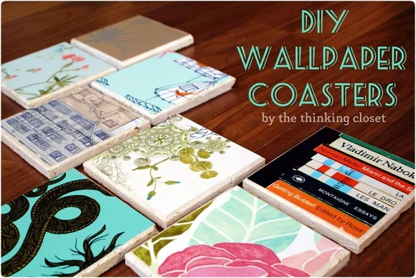 How to make wallpaper coasters