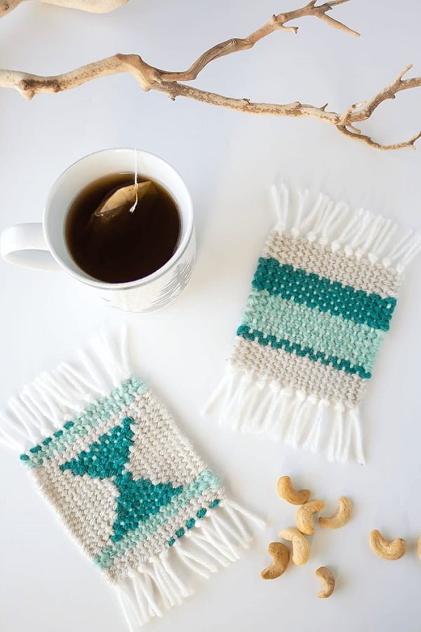 How to make  woven coasters 