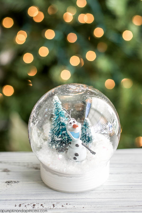 How to make a Frozen Olaf  snow globe 