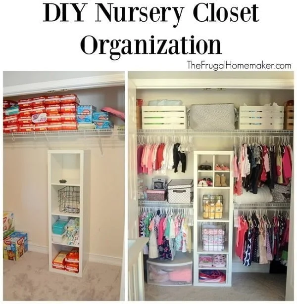 How to make  nursery closet organizer  