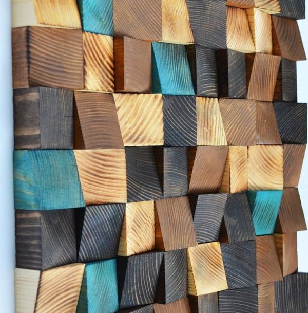 3D  wood wall art 