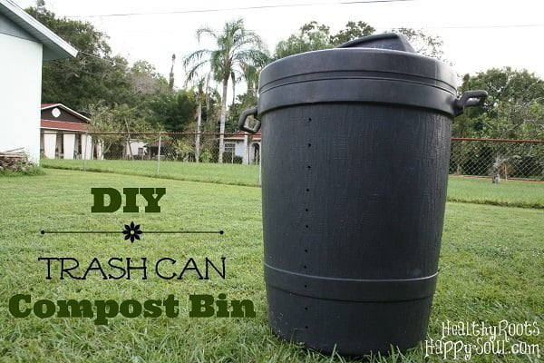 How to make a  trash can compost bin 