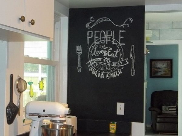 Chalkboard wall kitchen wall art #homedecor