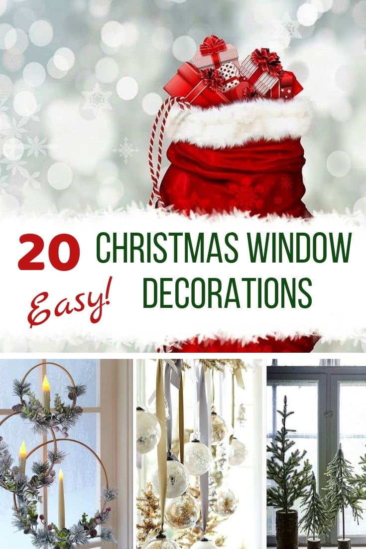 Make your home windows something to be proud of this Christmas. It's easy to make these beautiful Christmas window decorations! #homedecor #holidays