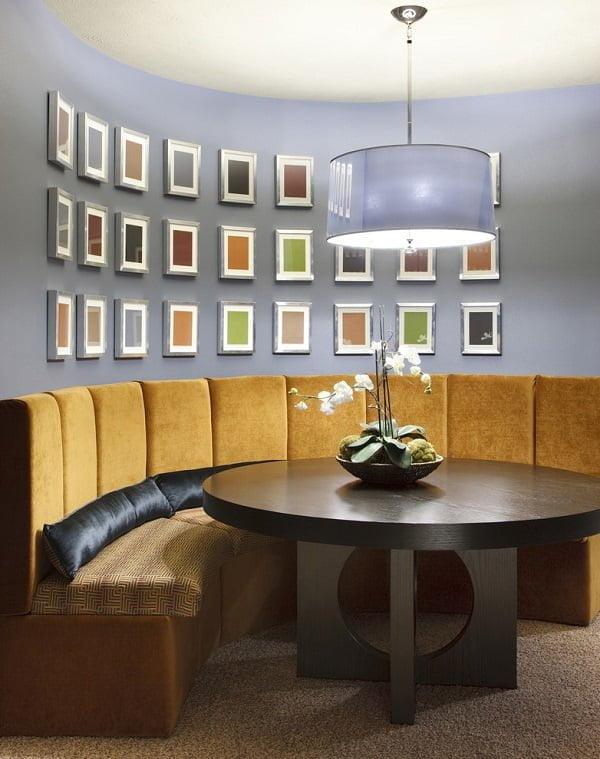 Colored prints dining room wall decor #homedecor