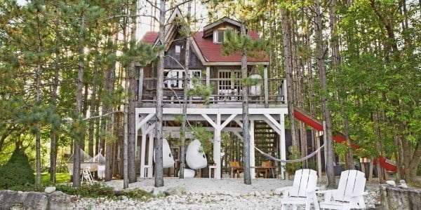 Cool wood house on stilts