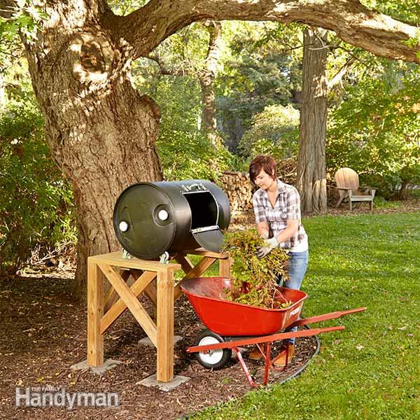 How to make a  barrel tumbler compost bin 