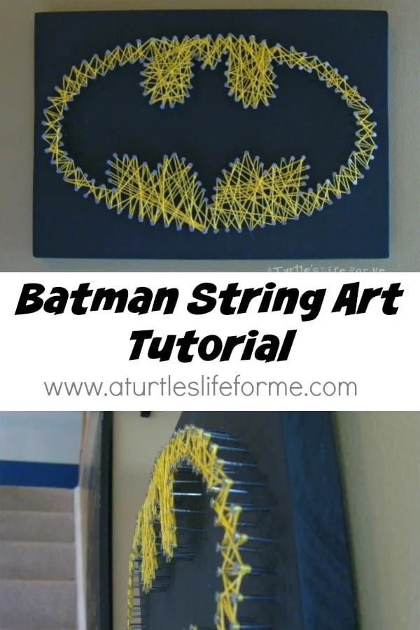 How to make Batman string art