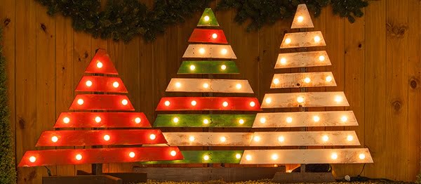 How to make  pallet  marquee trees 