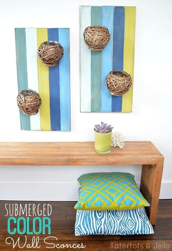 How to make  color wall sconces  