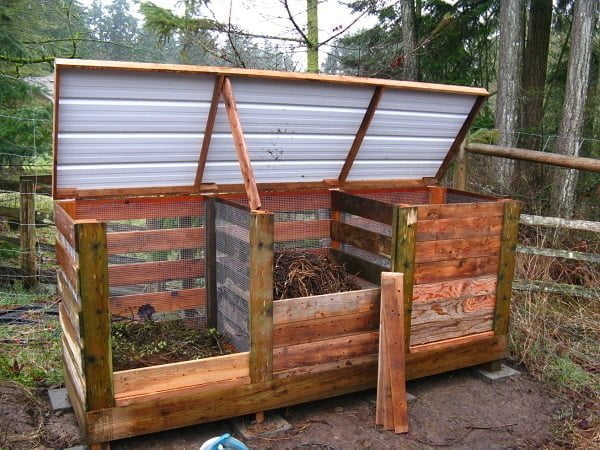 How to build a  three part compost bin 