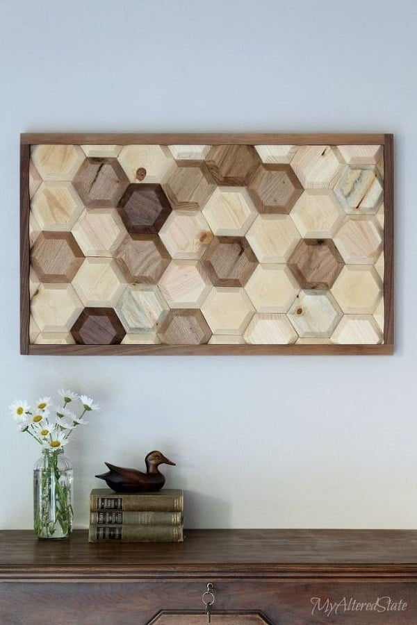 How to make  geometric wall art for  