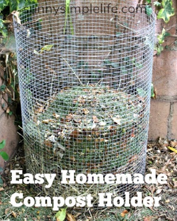 How to make a  mesh compost bin 