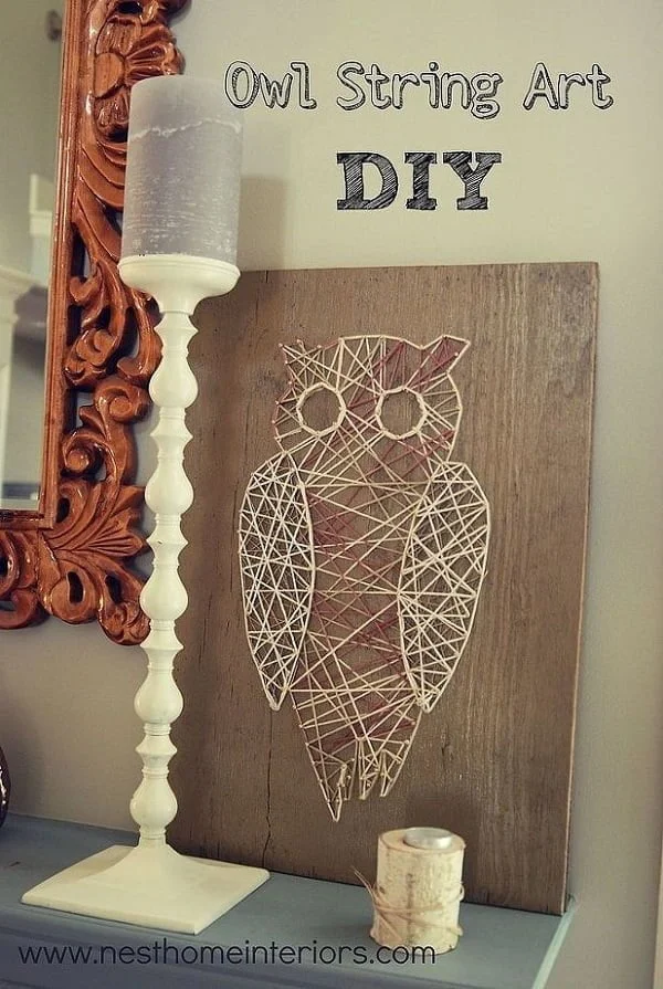 How to make owl string art
