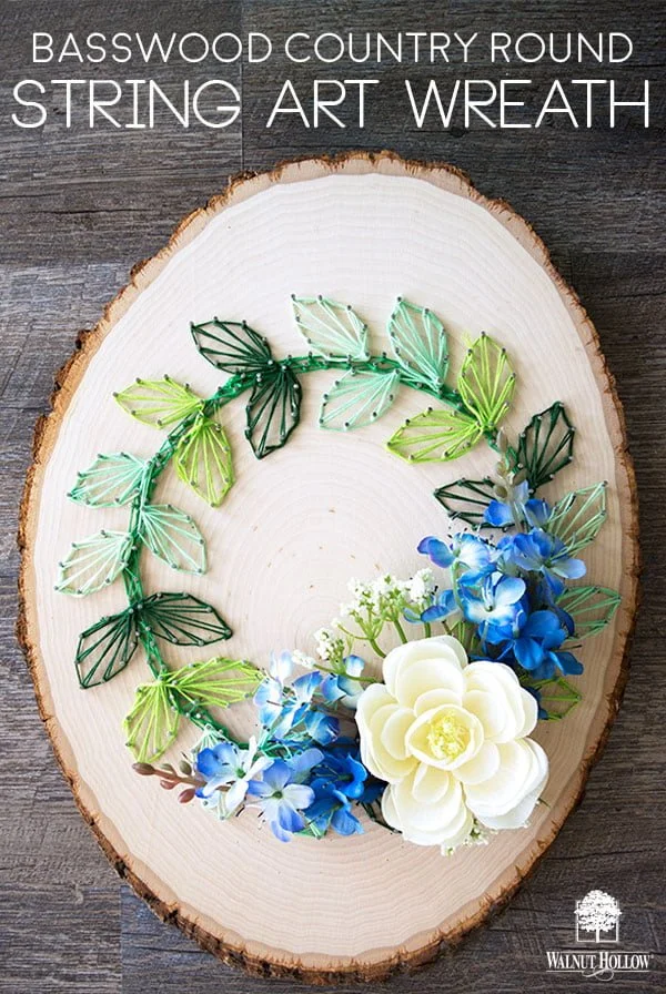 How to make a string art wreath