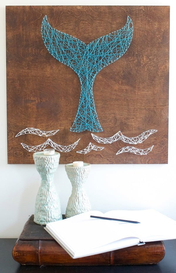 How to make whale string art