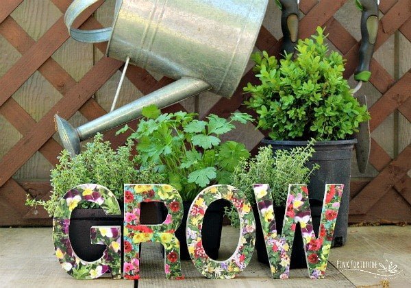 How to make a wood letter garden sign