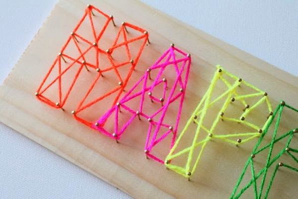 How to make easy  string art 