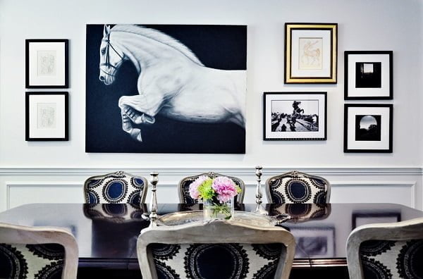 Gallery wall dining room wall decor #homedecor