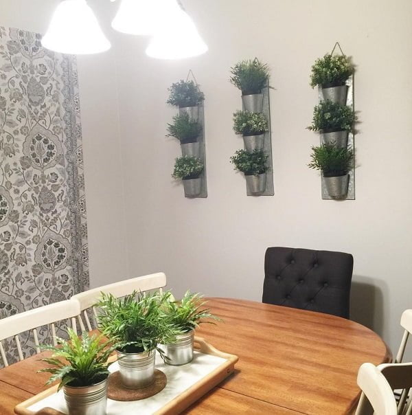 Herb garden dining room wall decor #homedecor