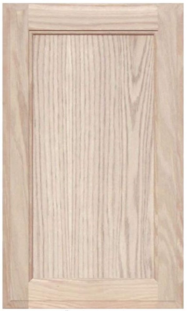 Oak flat panel cabinet doors