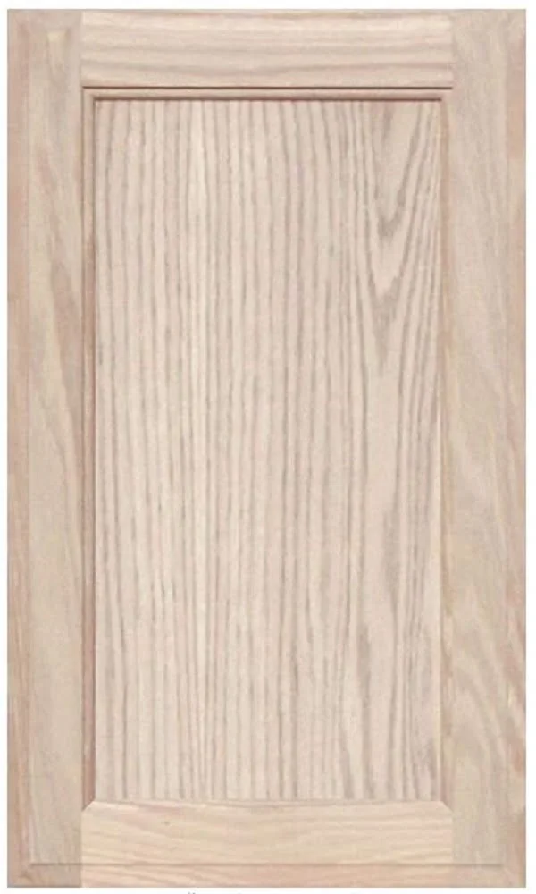 Oak flat panel cabinet doors