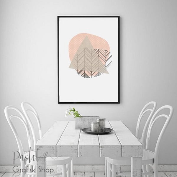 Print art dining room wall decor #homedecor