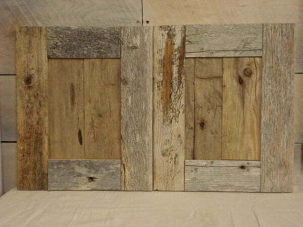 reclaimed wood cabinet doors