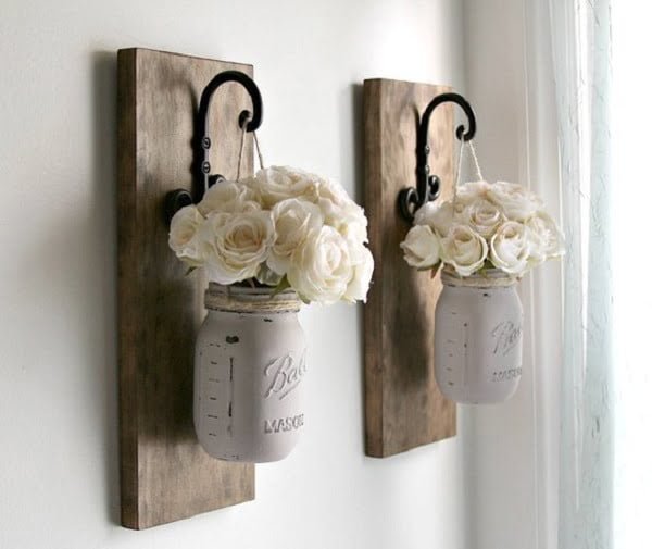 Rustic wall sconces 