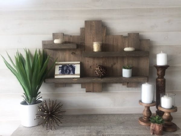 Rustic wall shelf 