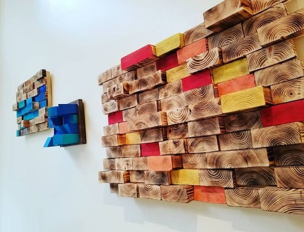  wood tile wall decor 