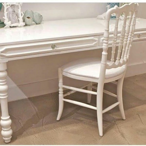 Glossy White Shabby Chic Furniture  