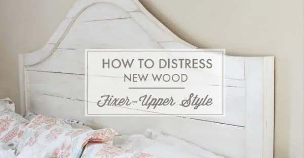 How to Distress New Wood  