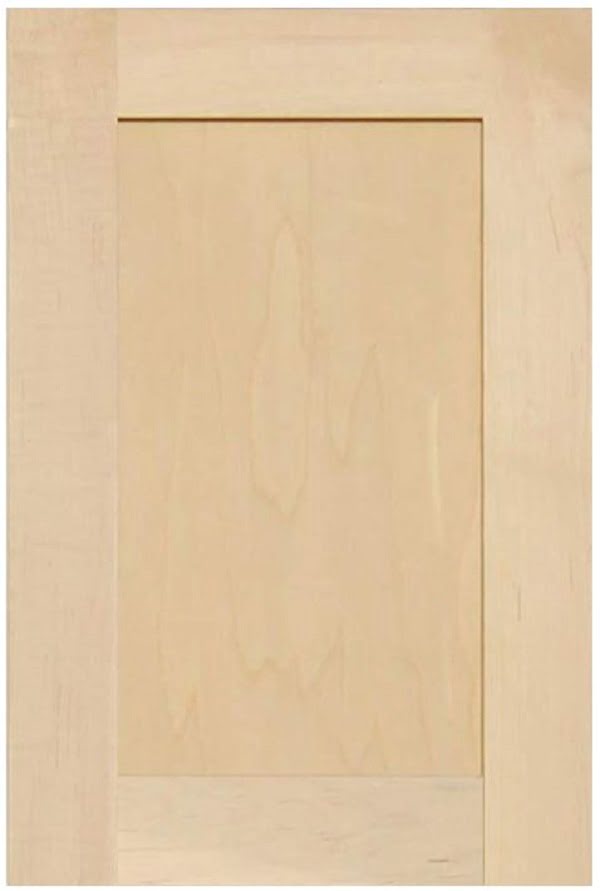 Shaker maple cabinet doors