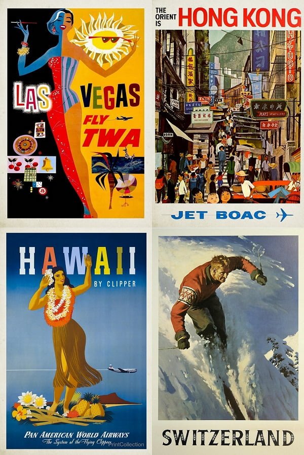 Vintage travel posters