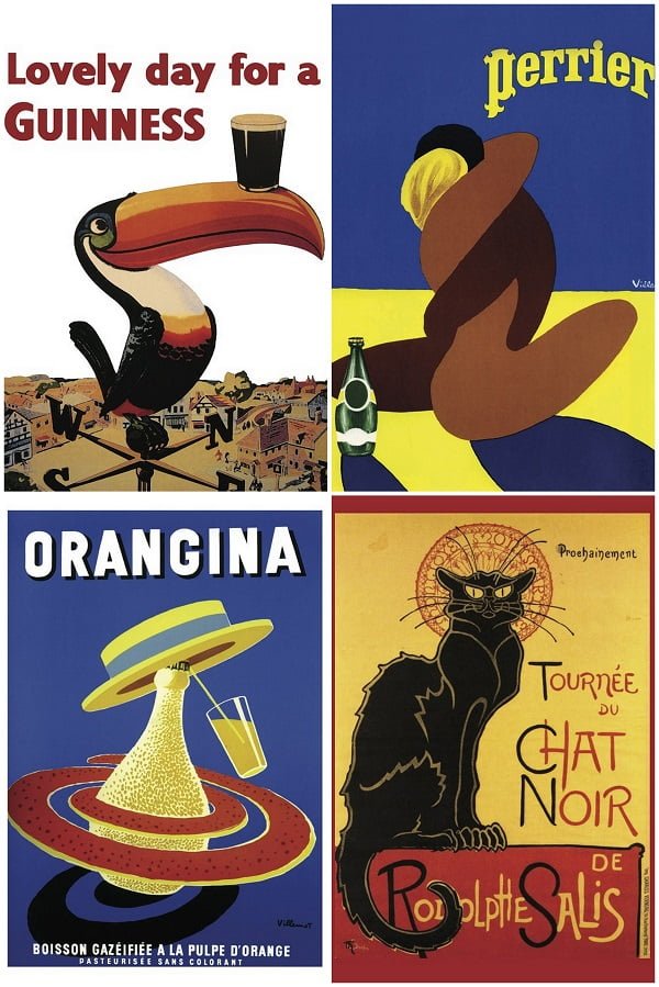 Vintage ad posters