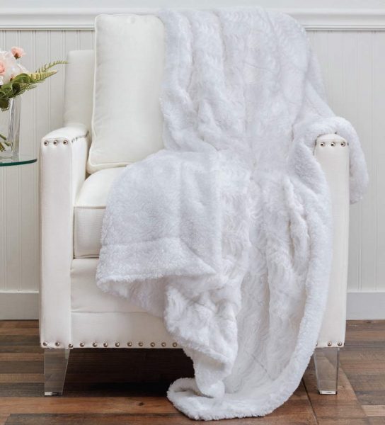 The Top 10 Best Faux Fur Blankets Of 2021   White Faux Fur Blanket 544x600 