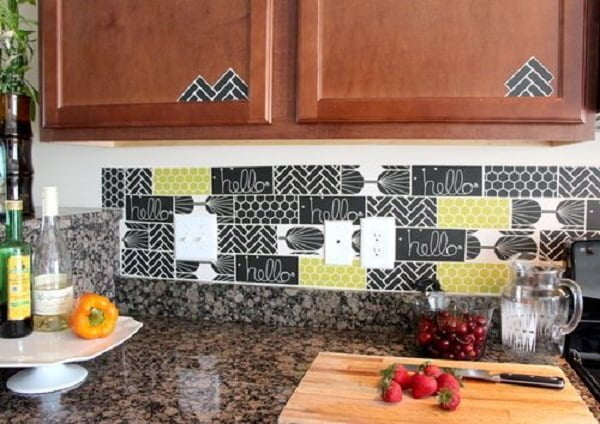 Decal Tile  Backsplash 