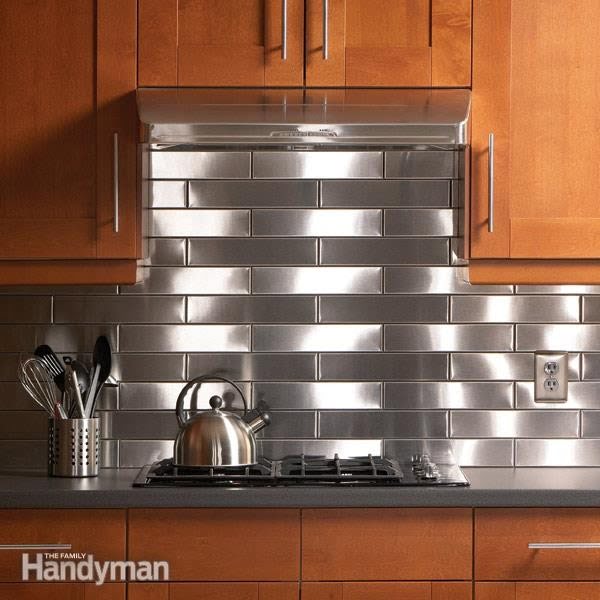 Stainless Steel  Kitchen Backsplash 