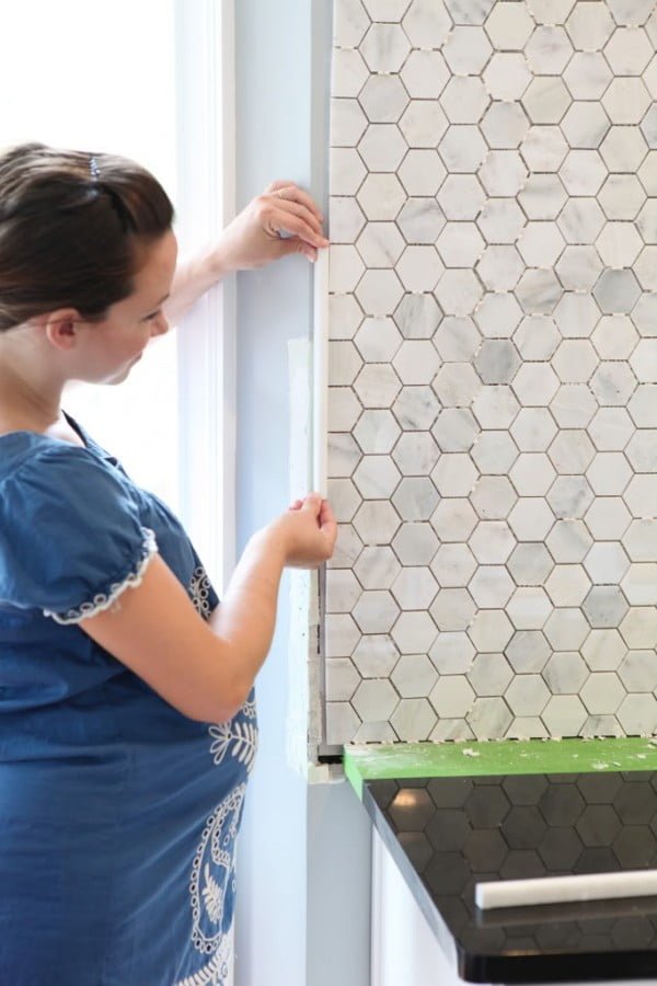 Hexagon Tile  Backsplash 