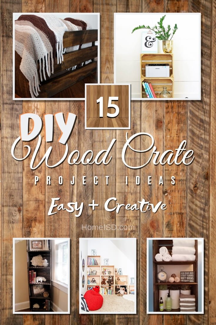 Wooden crate projects are a whole challenge. Here are 15 different DIY project ideas that you can make from crates. Great list! #homedecor #DIY