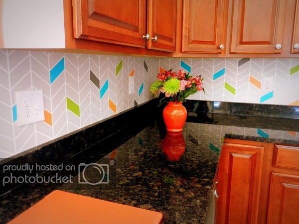  Painted Backsplash 